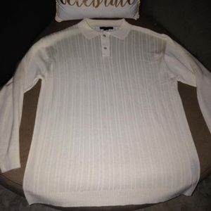Men's Ivory Lightweight Dress Sweater Size XXL